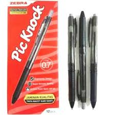 

Zebra Pick Knock 0.7 Tinta Hitam