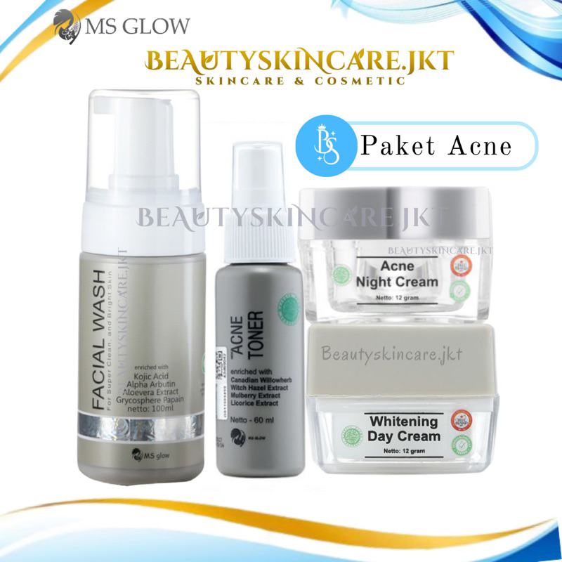 Ms Glow Paket Acne Free Pouch