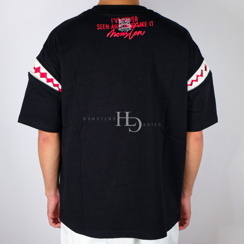 Calmmind Sleeves Off Shoulder Hidden Zipper Tee Black