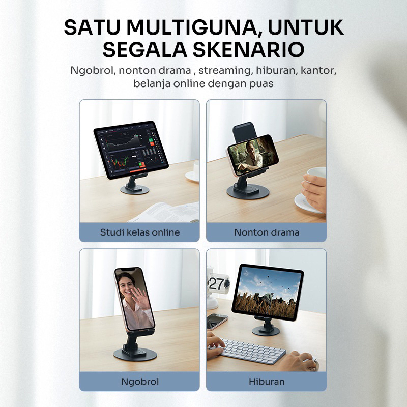 Stand Holder Universal ROBOT RT-US09 Smartphone, Tablet Adjustable Stand Holder Original