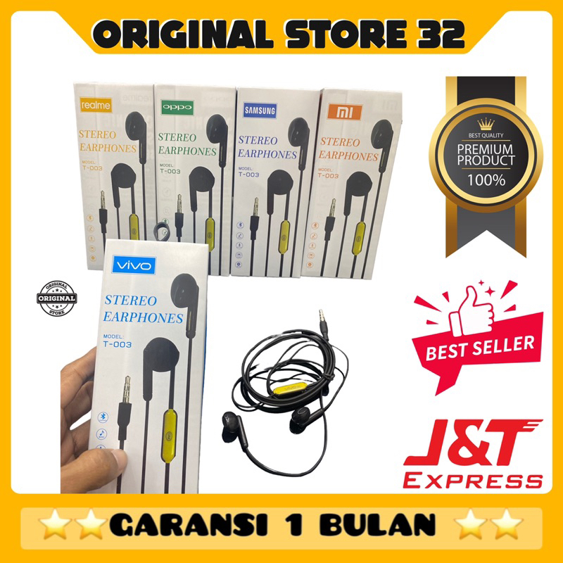 PROMO!!! HF/HEADSET BRANDED T-003 SUPER BASS