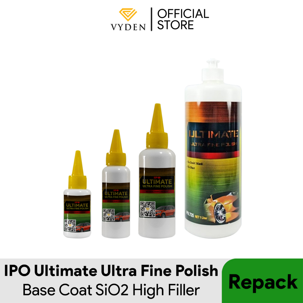 IPO Ultimate Ultra Fine Polish 50ml Repack Base Coat SiO2 Filler Tinggi bukan Carpro ESSENCE MURAH