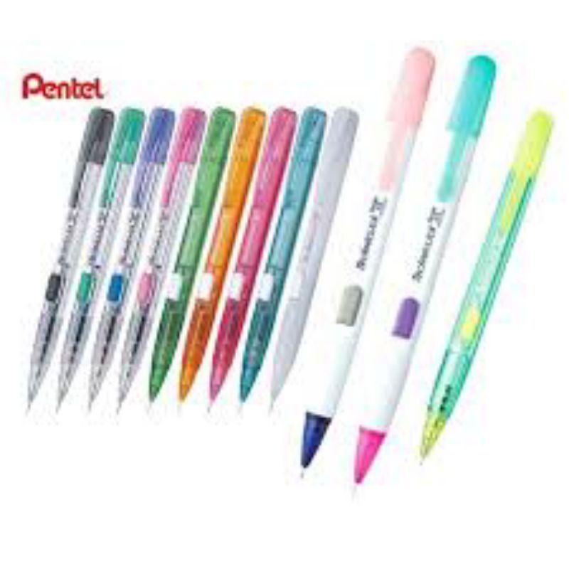

PENTEL TECHNICLICK 0.5 0.7 SIDE CLICK MECHANICAL PENCIL PENSIL PILOT MEKANIK CETEK SAMPING