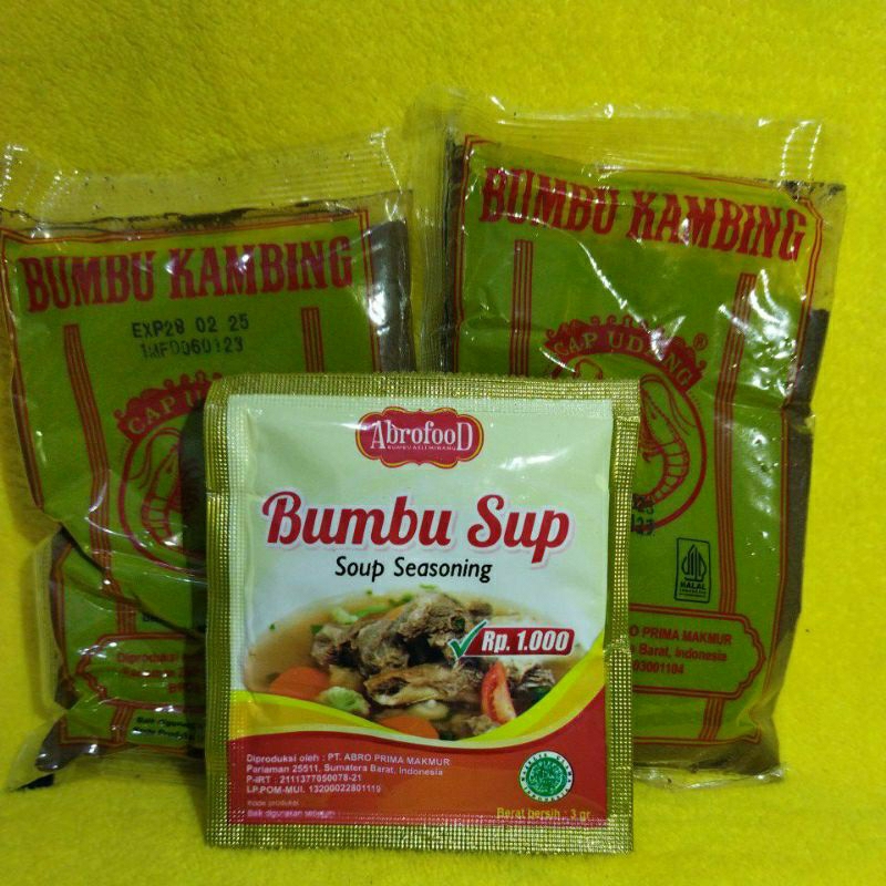 

Bumbu kambing cap udang 2 free Bumbu Sup