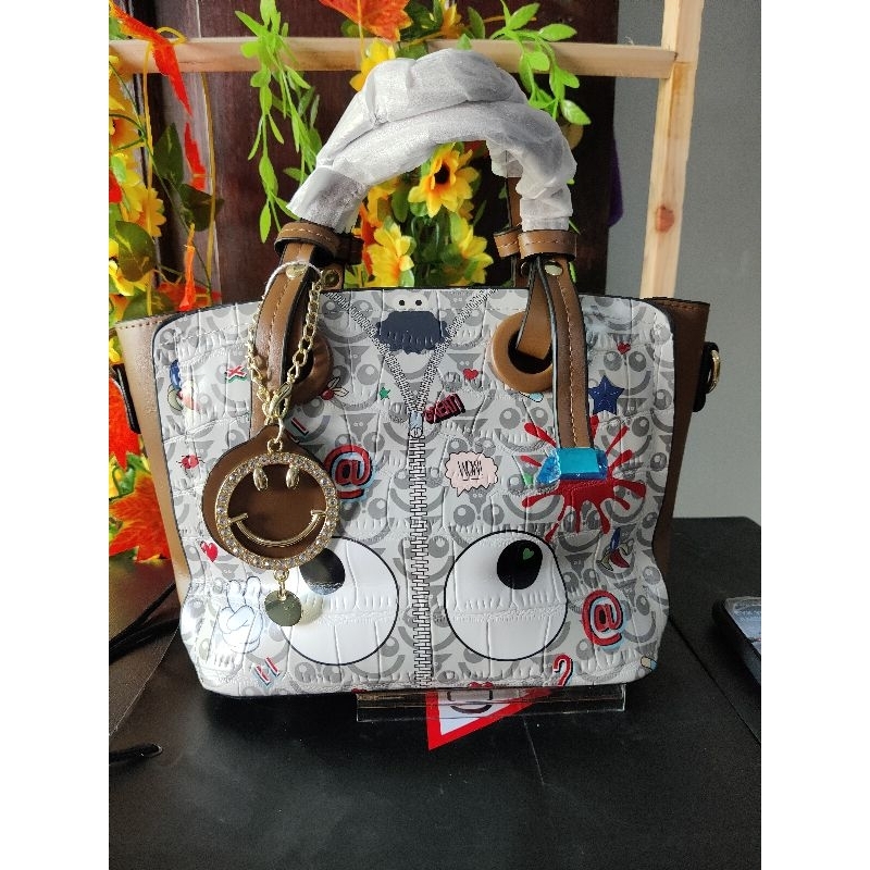 Tas tote MATA ala HUER coklat