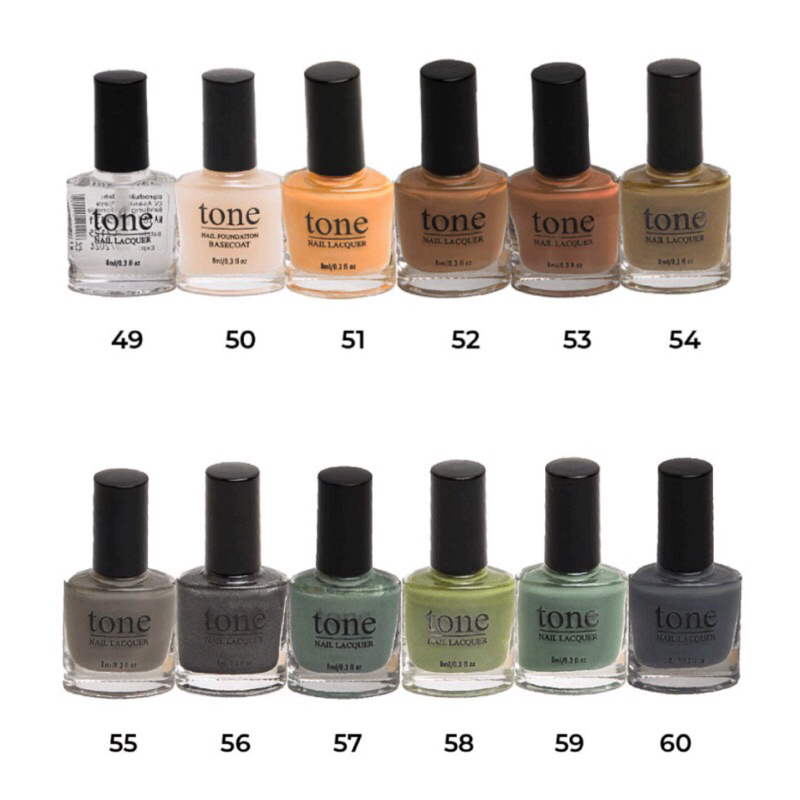 [BISA COD] TONE Nail Lacquer Winter Mood Series no 49-60 - Kuteks Tone - Kutek Tone - Tone Nail Lacquer - Tone Winter Mood