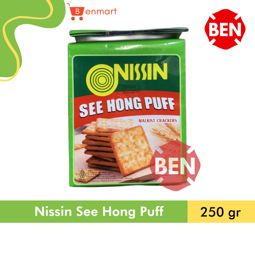 

Nissin SEE HONG PUFF 250g 250gr Malkist Crackers Gula Manis Kota