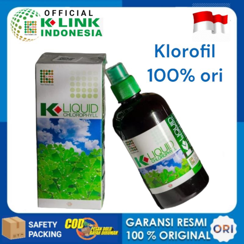 CHLOROPHYLL ORIGINAL K-LINK K LIQUID CHLOROPHYLL  KLINK bergaransi original PT K-LINK INDONESIA