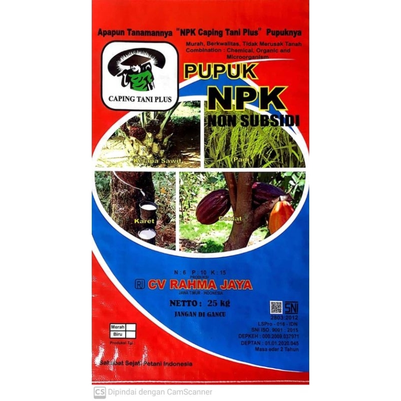 PUPUK NPK CAPING TANI PLUS 50KG