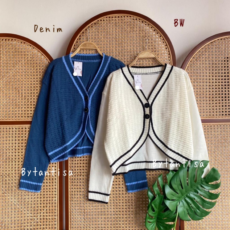 Bytantisa - Cardigan Rajut Crop Bolero Nuna