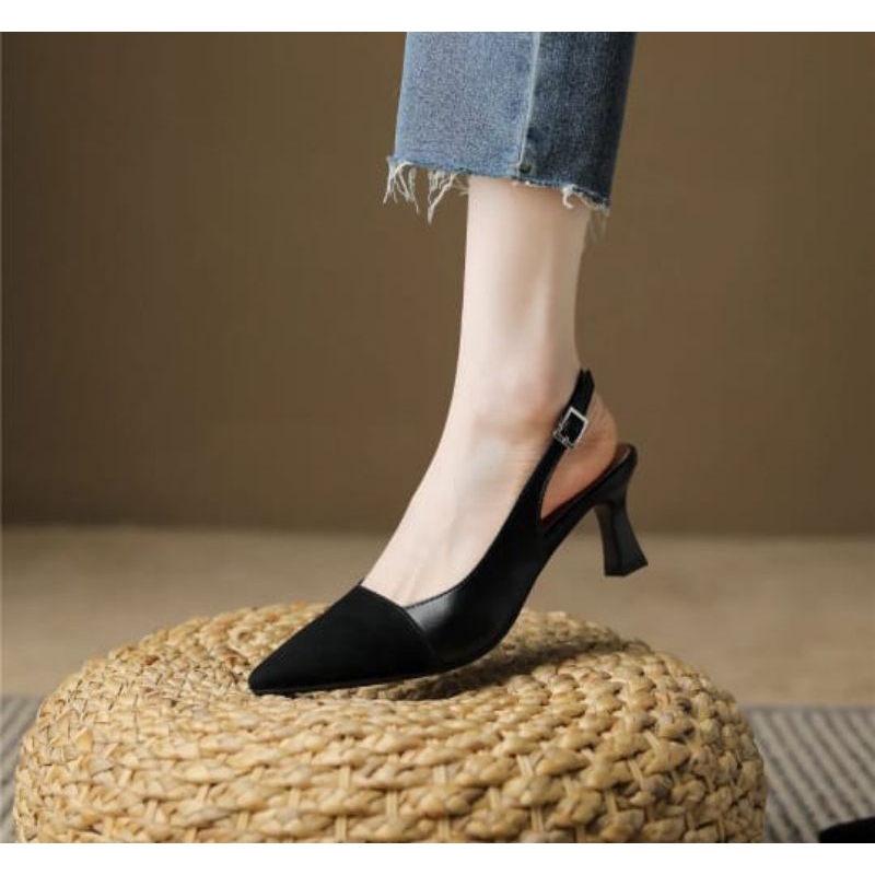 Sepatu Wanita Heels mules 7cm SAM 04
