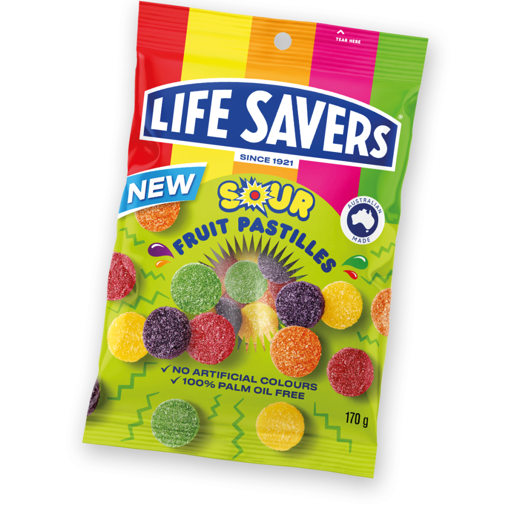 

Life Savers Sour Fruit Pastilles Australia