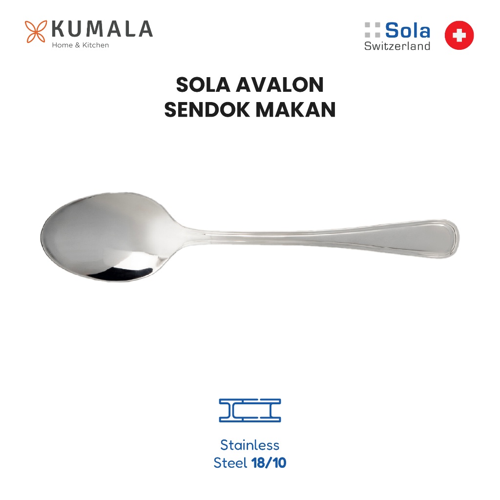 Sola Avalon - Sendok Makan Stainless Steel 18/10 - 1 pcs