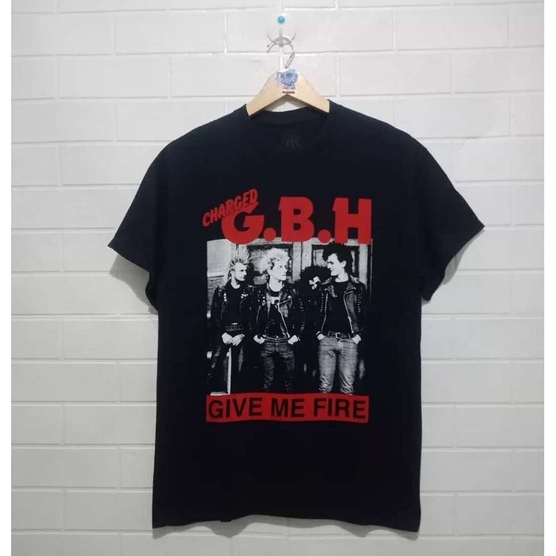 Tshirt Kaos Band Musik Original GBH Official Merchandise