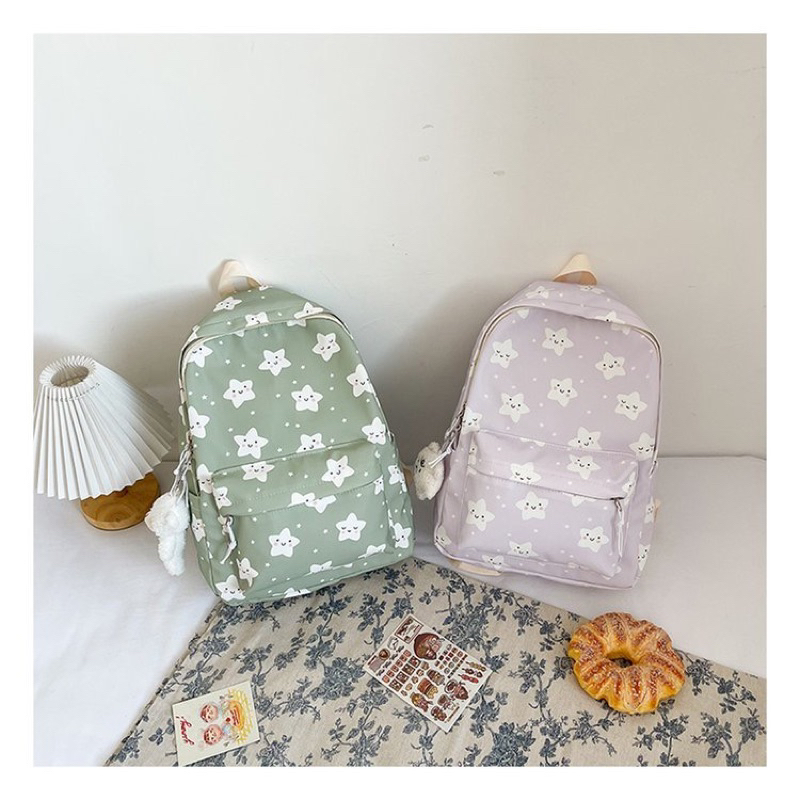 LITTLE DAISY | STARLA School Bag Tas Sekolah Premium Import / Korean Japan Style Tas Sekolah Anak Perempuan SMP SMA / Ransel Wanita Premium Backpack Besar