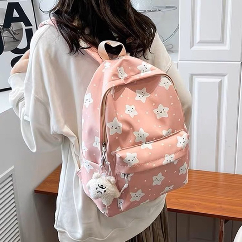 LITTLE DAISY | STARLA School Bag Tas Sekolah Premium Import / Korean Japan Style Tas Sekolah Anak Perempuan SMP SMA / Ransel Wanita Premium Backpack Besar