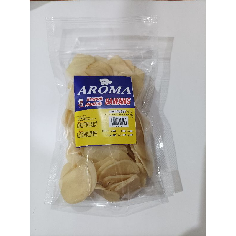 

kerupuk bawang mentah