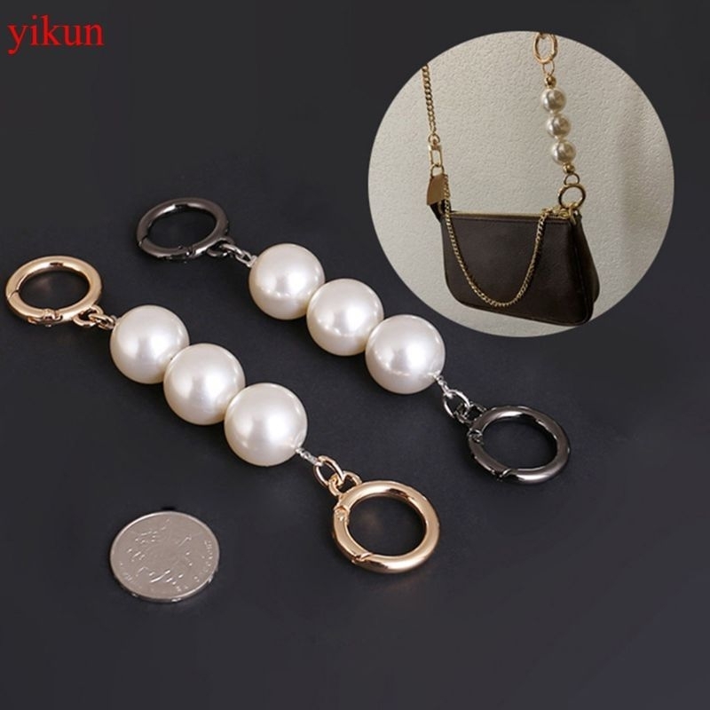 FANMY | DEFECT SALE |beryl strap chain | 1pc pearl purse chain strap extender | rantai sambung mutia