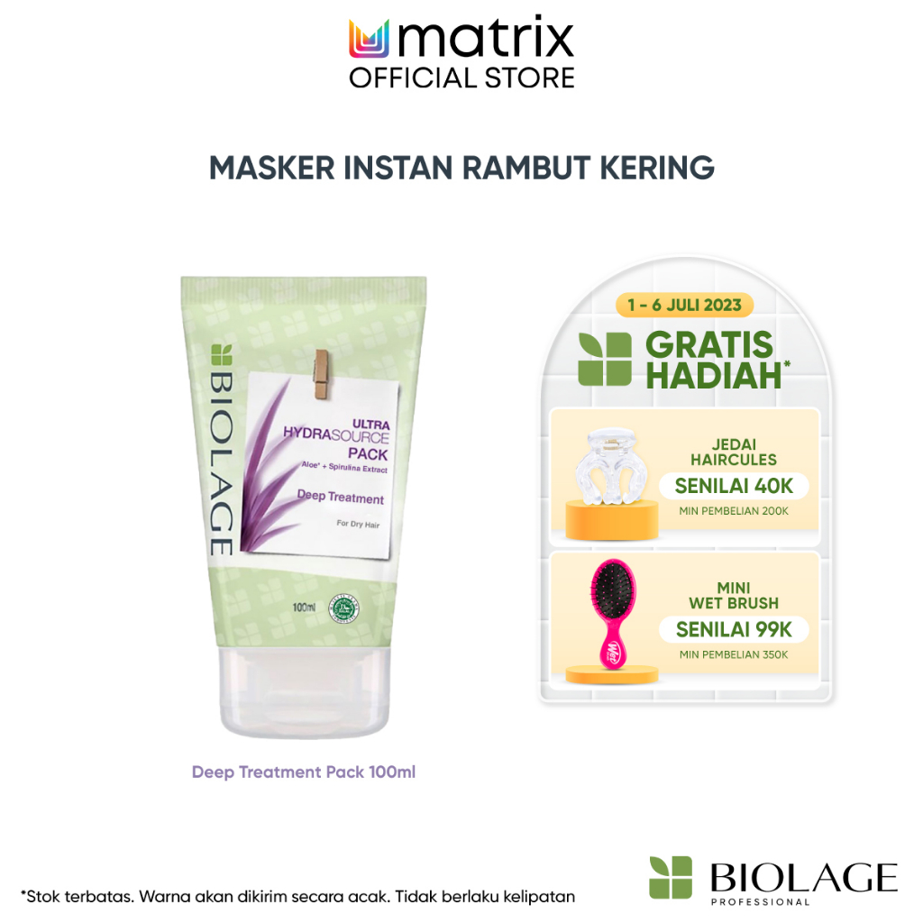 Biolage Deep Treatment Pack Hydrasource - Masker Intensif Rambut Kering