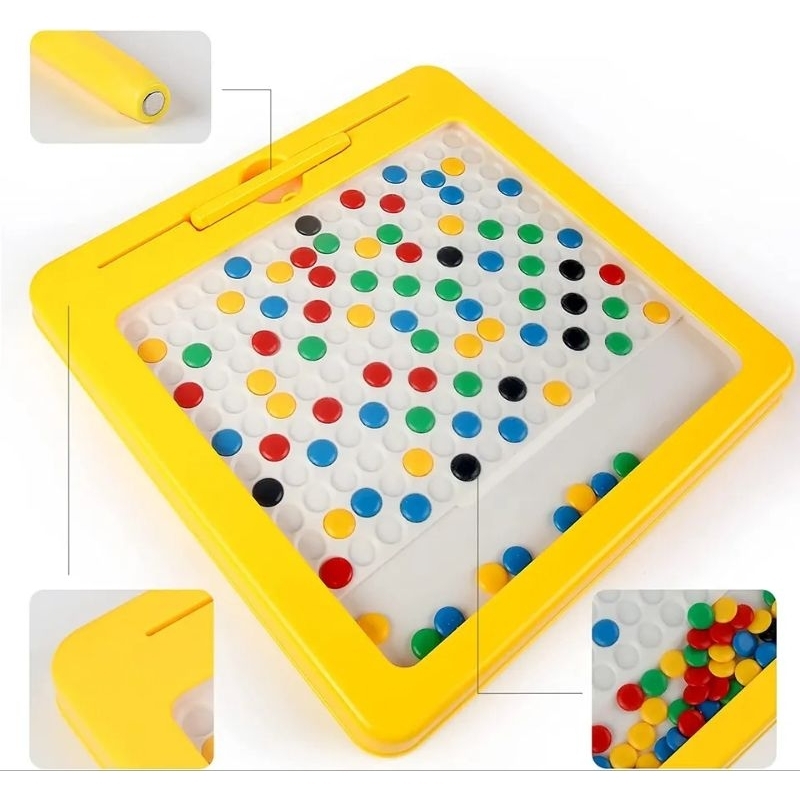 BIANCA - Mainan Edukasi Montessori Magnetic Drawing Board + Magnetic Pen