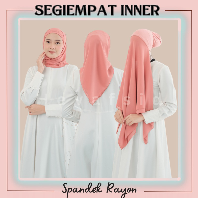 Segiempat ceruty Inner 2in1 Spandek Rayon premium