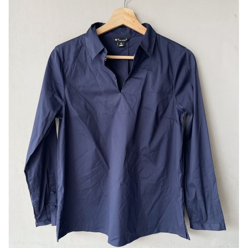 Uniqlo button down short sleeve shirt stretch