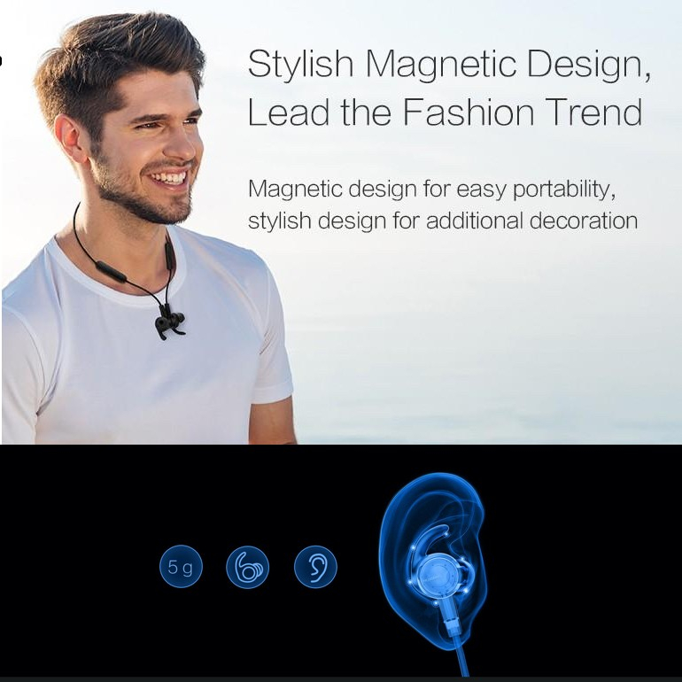 High Value Admos Bluetooth Headset HiFi Bass Sport Earphone Wireless