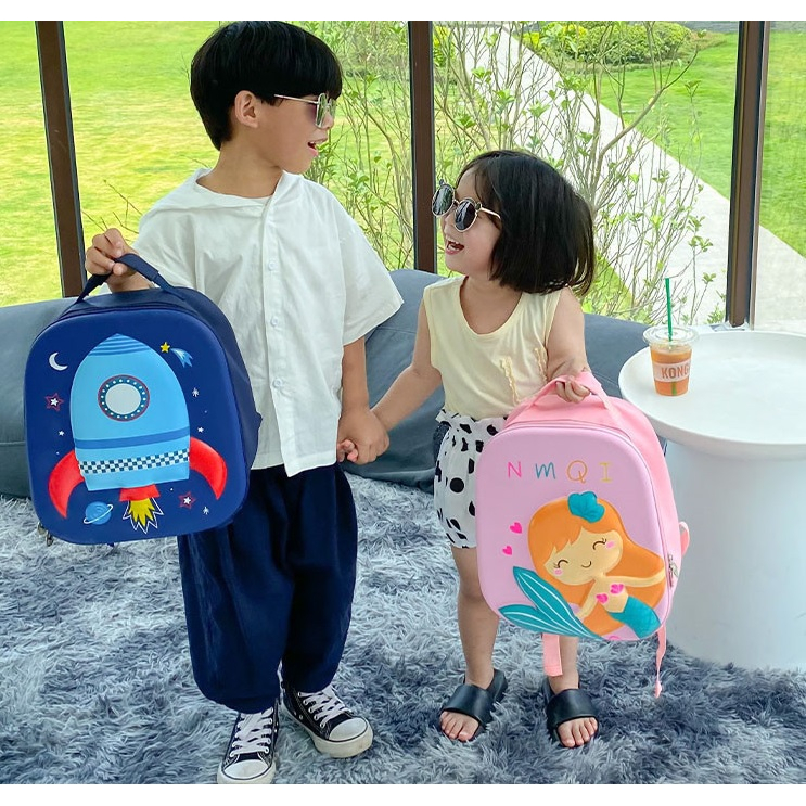 NEW Tas sekolah ransel anak segiempat banyak motif