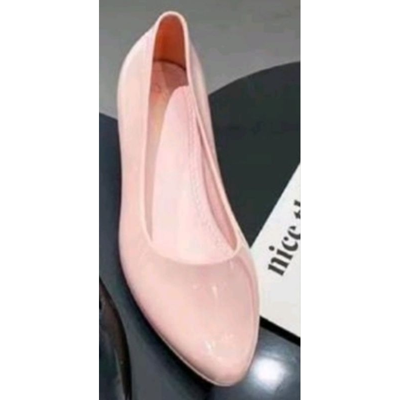 Sepatu Wedges Glossy 4 Cm import