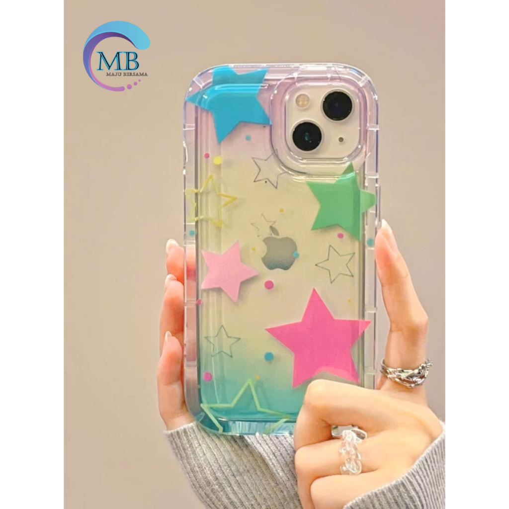 SS835 SOFTCASE SILIKON SHOCKPROOF AIR BAG STAR COLORFULL FOR XIAOMI REDMI NOTE 7 7PRO 8 9 10X 10 10S 10 11 11S 11 12 PRO 4G 11 PRO 5GPOCO M3 9T M5 M4 X3 X3 PRO X3 NFC TA8235