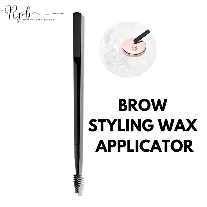 BROW STYLING WAX APPLICATOR - BROW LIFT Wax DUAL ENDED BRUSH - BROW STYLING WAX SPATULA BRUSH