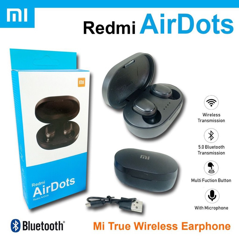 MIDOTS Airdots Headset Bluetooth 5.0 Wireless Xiao Mi Air Dots - mi Airdots BT BY SMOLL