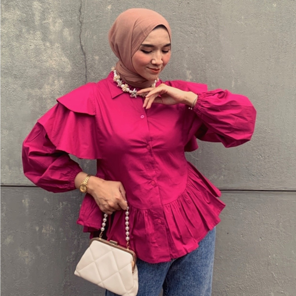 RX FASHION - KIARA BLOUSE FASHION ATASAN WANITA - PN