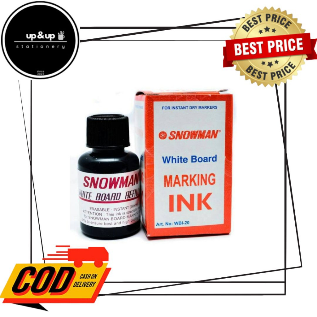 

SNOWMAN - Tinta Spidol Whiteboard Marking INK per pcs