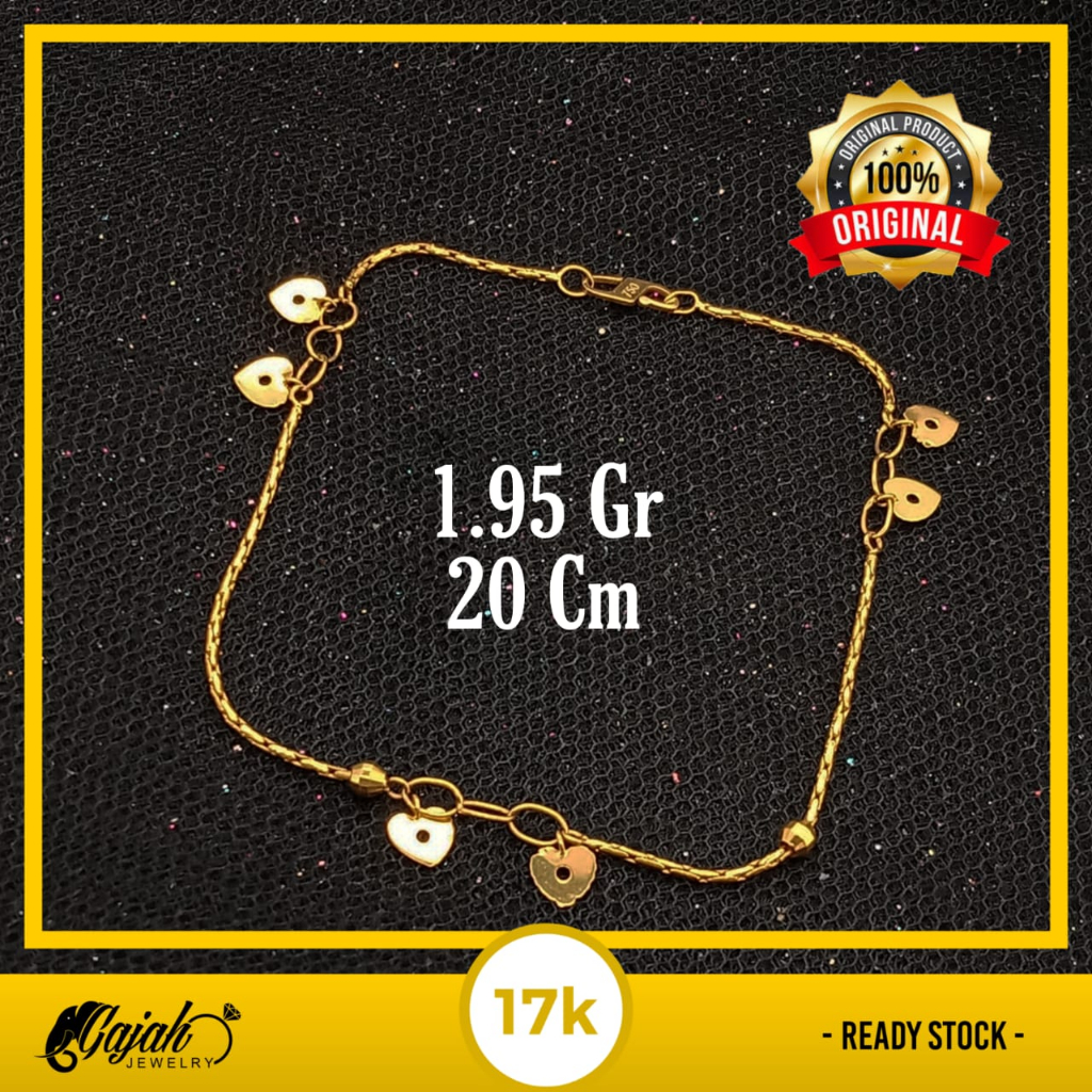 Gelang Emas 17K - 1.95 Gr Kadar 750