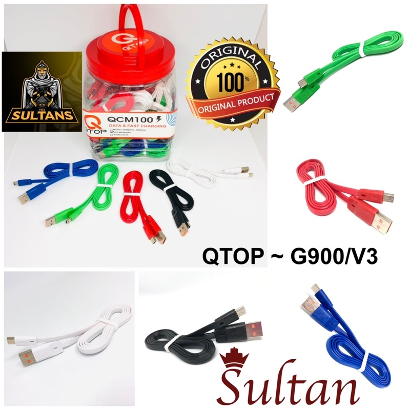 PROMO 1PCS KABEL DATA QTOP SOFT COLOUR QCM100 MICRO
