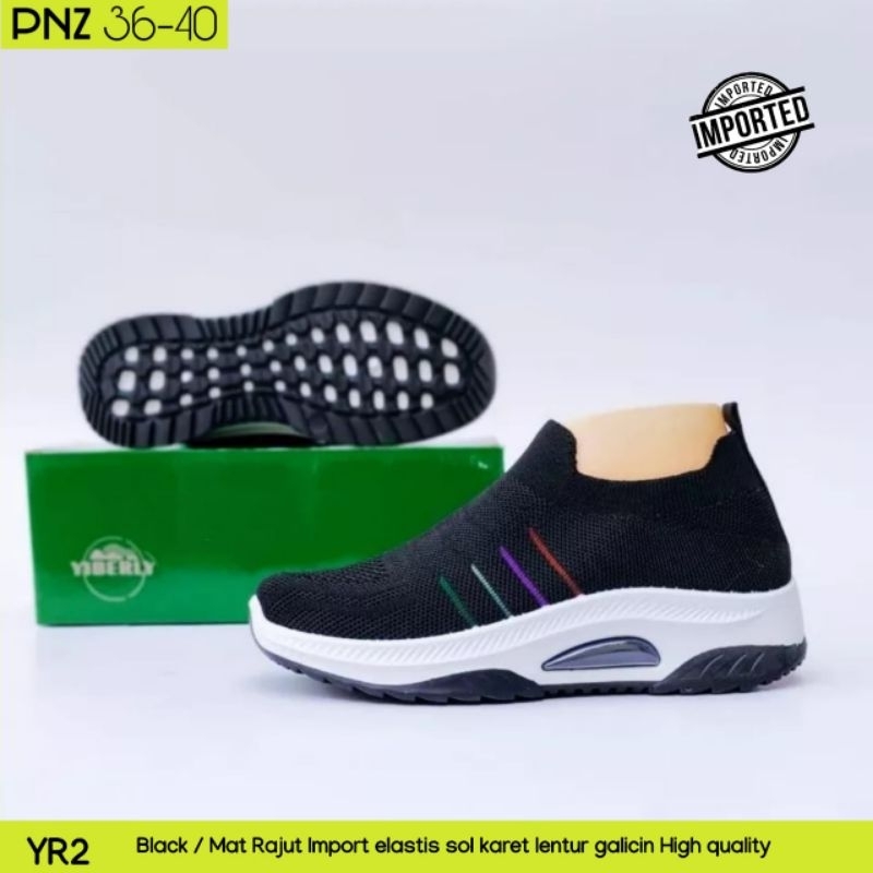 Sepatu YIBERLY sepatu wanita terbaru sepatu rajut import