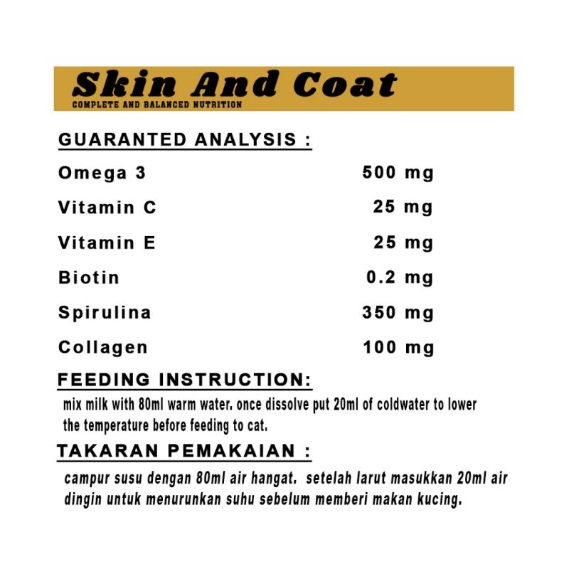 SUSU KUCING PET CHOICE MILK SUSU ANJING SUSU HERBAL PENAMBAH NAFSU MAKAN KUCING PENGGEMUK KUCING susu kucing skin and coat susu anak kucing dan susu kucing dewasa penambah nafsu makan kucing susu pet choice susu kucing dengan temulawak dan spirulina