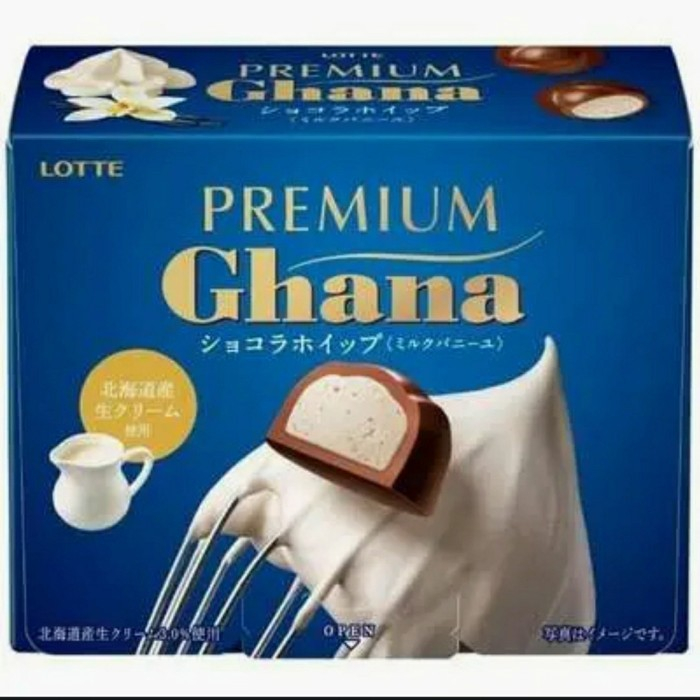 Lotte Premium Ghana Chocolate Korea Jepang Coklat Import Kitkat Oreo