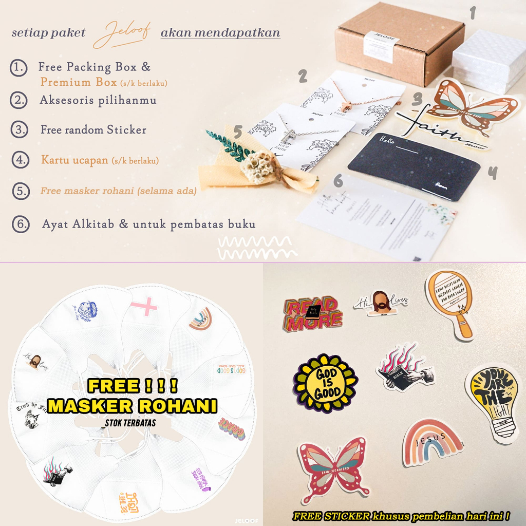 Jeloof Gelang Salib AMOREIZA Bisa UKIR ! |Stainless Steel (ANTI KARAT) - Gelang Wanita