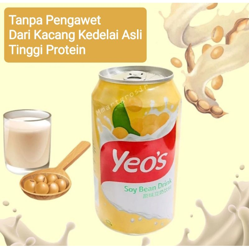 Yeos Susu Kacang Kaleng 300 ml Lezat
