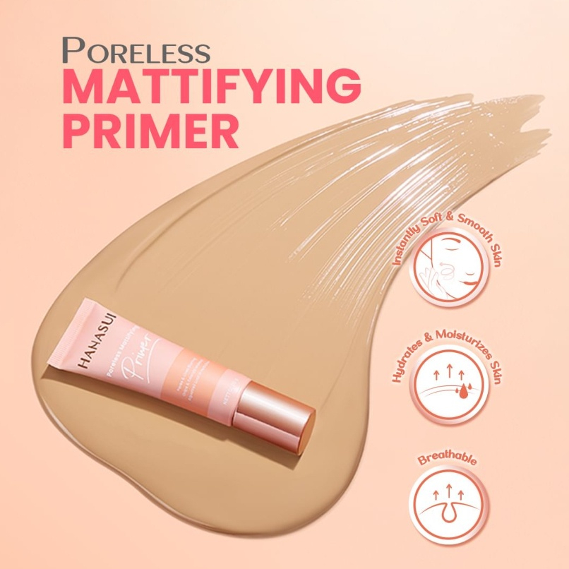 MFI - HANASUI PORELESS MATTIFYING PRIMER | NETTO 20GR | PRIMER MAKE UP BY HANASUI