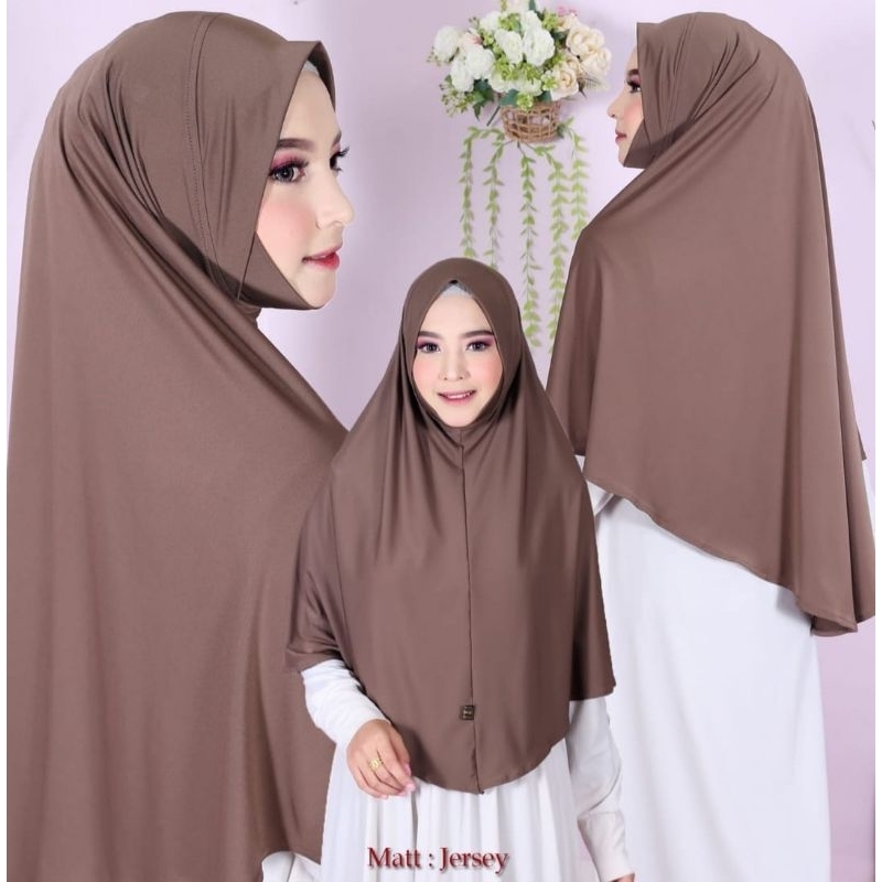 Jilbab dagu malay jersey premium/hijab bergo Malaysia/khimar dagu syari