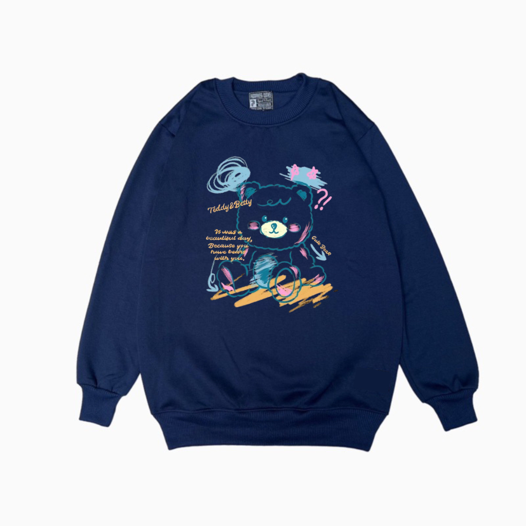 Sweater Crewneck Pria dan Wanita Aesthetic Banget Original New Arrival Font COD