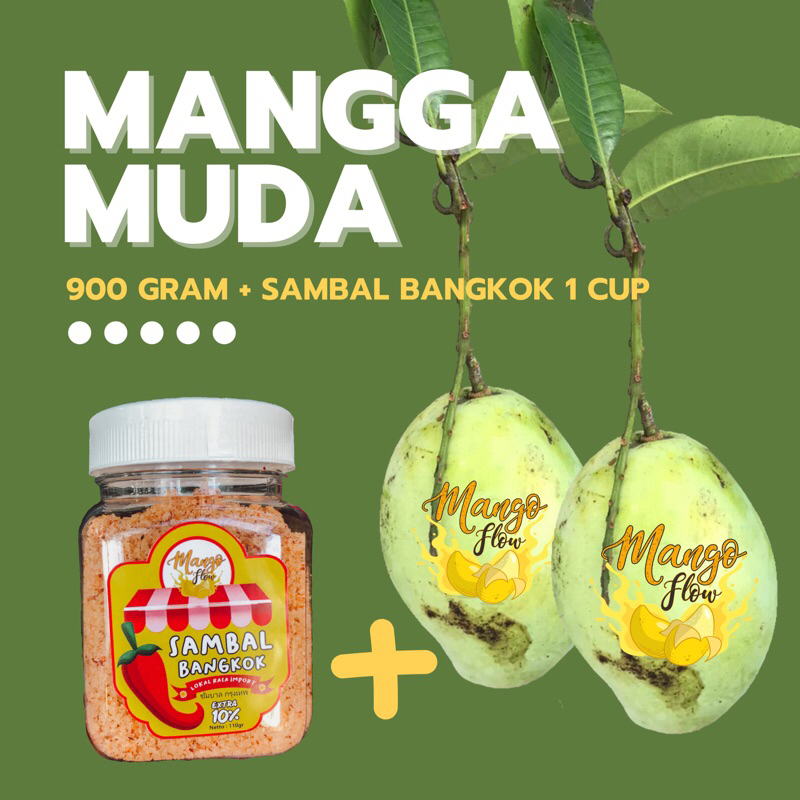 

MANGGA MUDA UTUH 900gr + BUMBU BANGKOK