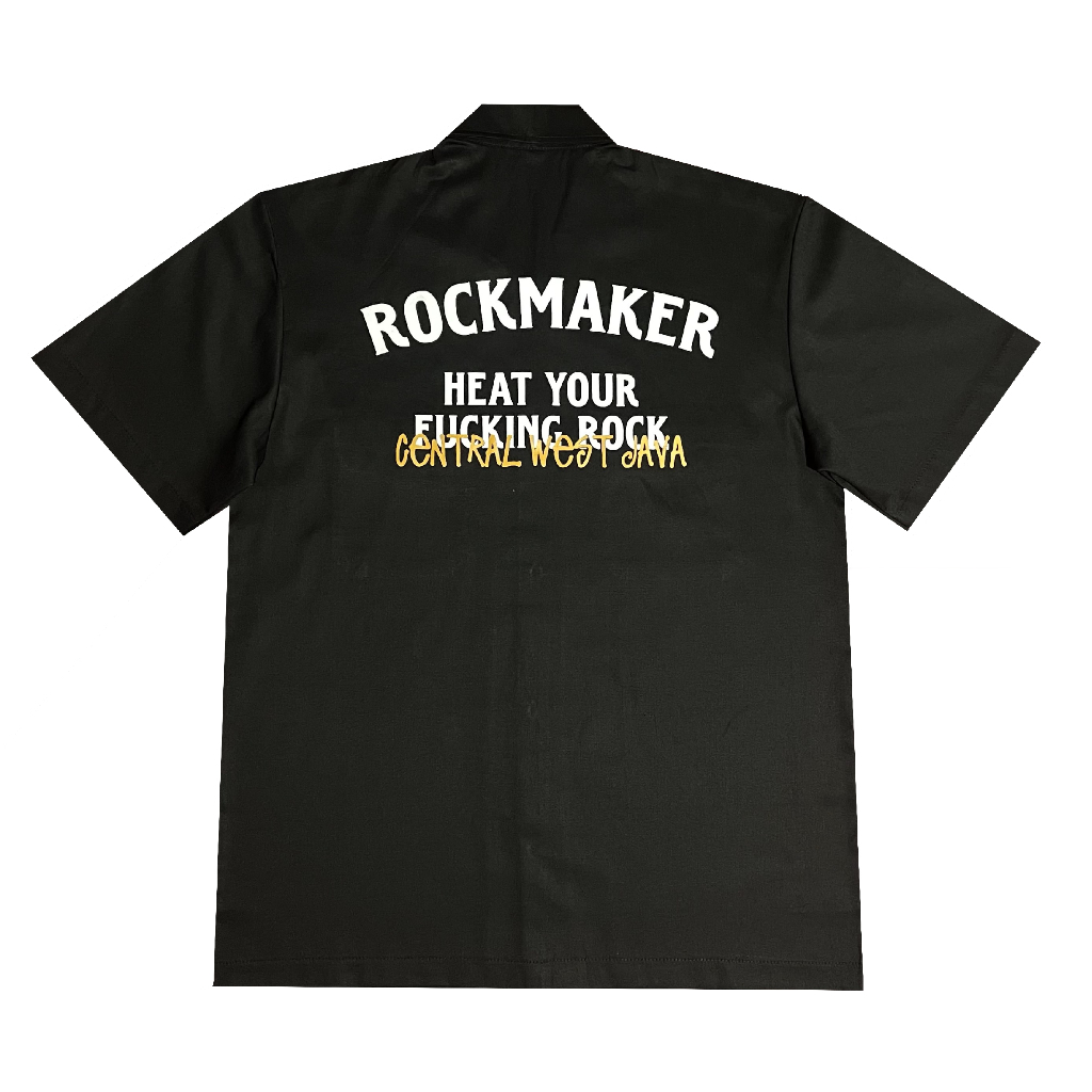 Rockmaker Workshirt  'Heat Your Fucking Rock' Black