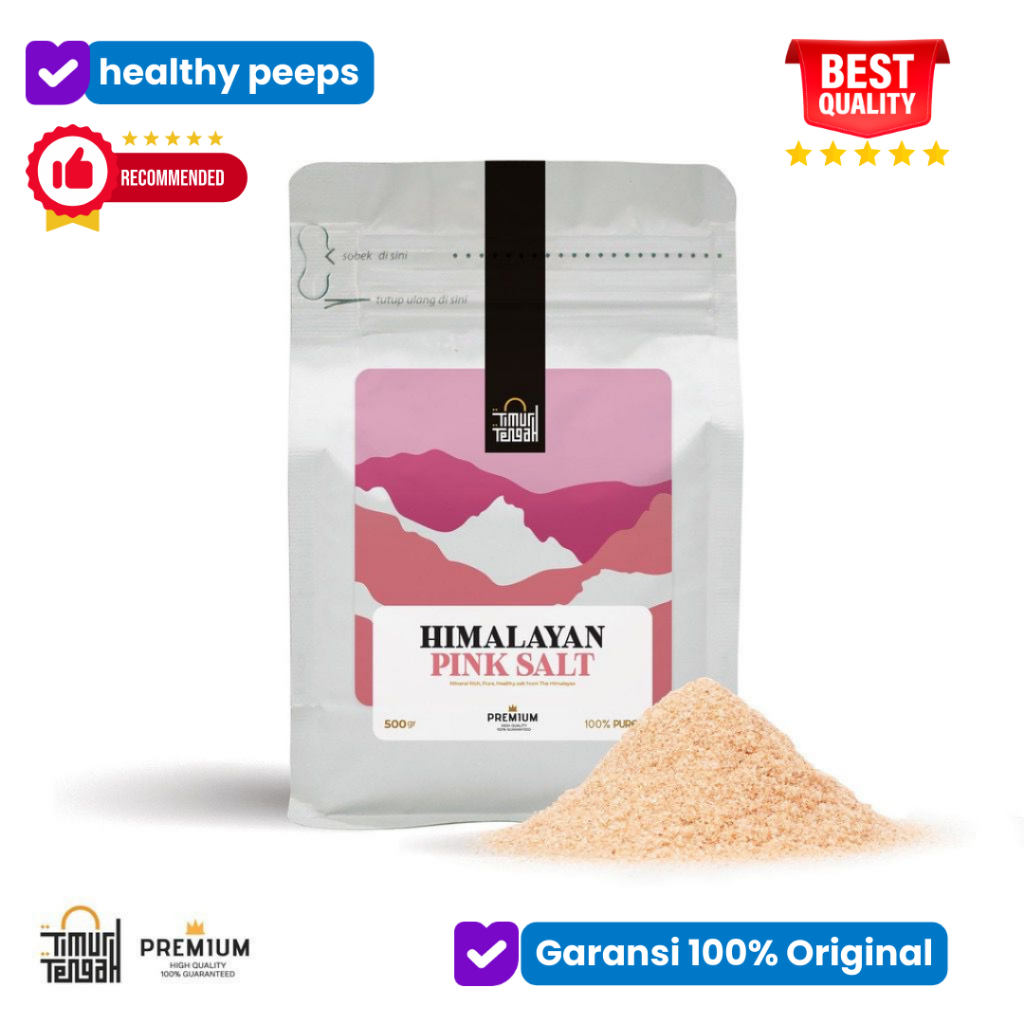 

Timur tengah garam / garem himalaya 250gr 500gr - original asli himalayan pink rock salt himsalt