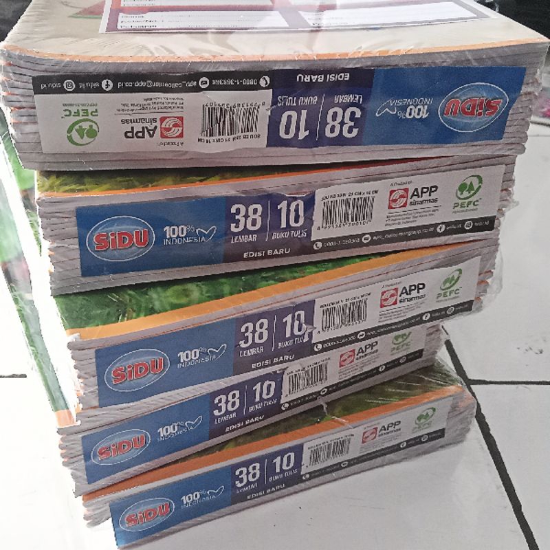 

10 pcs Buku Tulis Sinar Dunia sidu 38 lembar