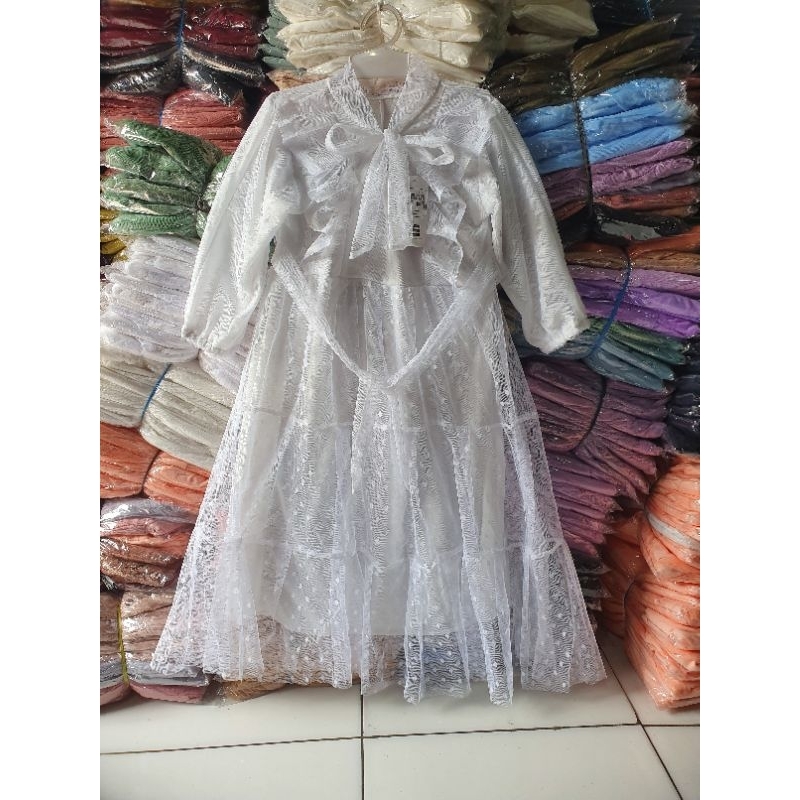 Baju Gamis Anak Zaskia Tile 2-10 Thn / Baju Pesta Anak