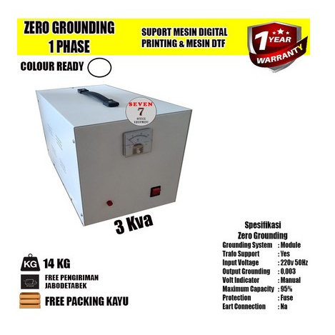 zero grounding 1phase mesin digital printing / suport mesin DTF - 3Kva